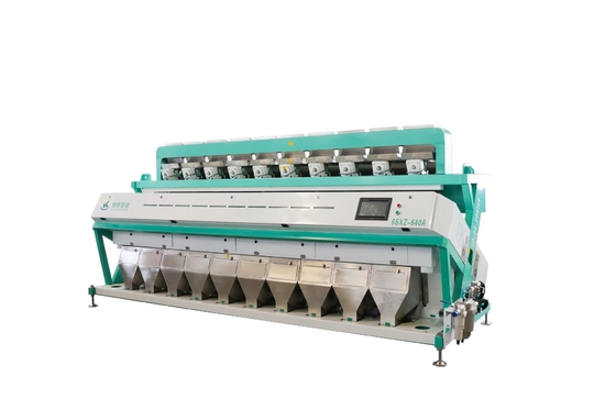 OEM Grote Voorgekookte Gestoomde Rijst Kleur Sorter Machine 10 Chute 640 Kanalen