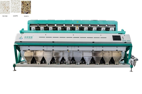 ODM CCD Paboiled Ore Color Sorter Machine 10 Chute 640 Kanalen