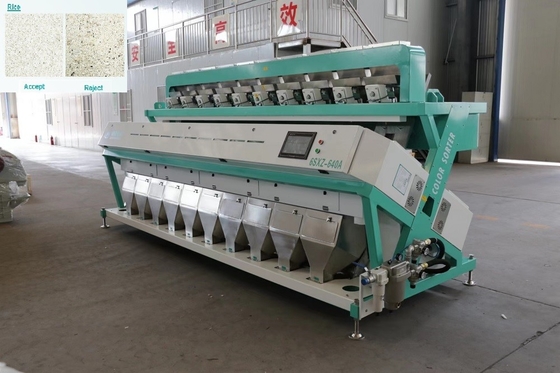 ODM CCD Paboiled Ore Color Sorter Machine 10 Chute 640 Kanalen