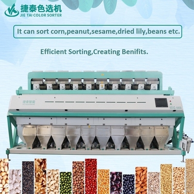 CCD 10 Chutes Optische kleurensorteermachine voor granen, noten, bonen