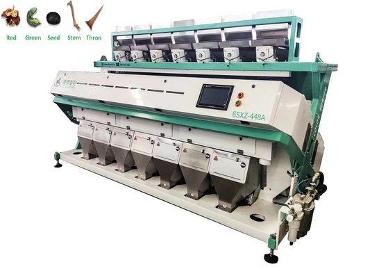 CCD RGB Pinda Rijst Kleur Sorteermachine 7 Chutes