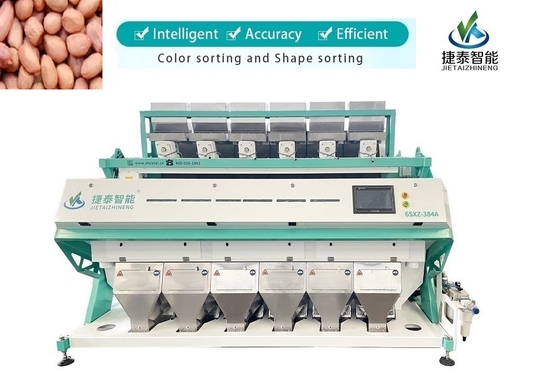 OEM 6 Chutes 384 Kanalen Pinda Kleur Sorter Machine Voor Cashewnoten Sorteren