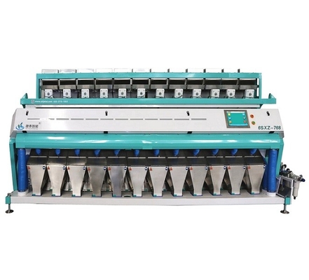 12 Chutes 768 Kanalen Cashew Amandel Sorter Machine Voor Japonica Rijst