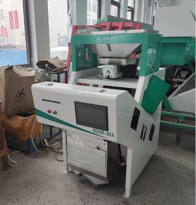 De blauwe Sorteermachine van de Witte Rijstkleur paste 0,8 aan - 1.6T/H